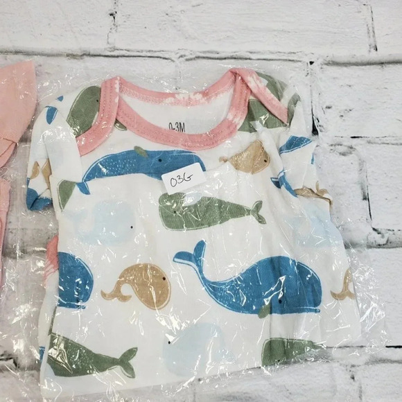 3m Girls Bodysuit set, 5pieces.  Baby Girls Basic Bodysuits. Lot 1 - Picture 3 of 7
